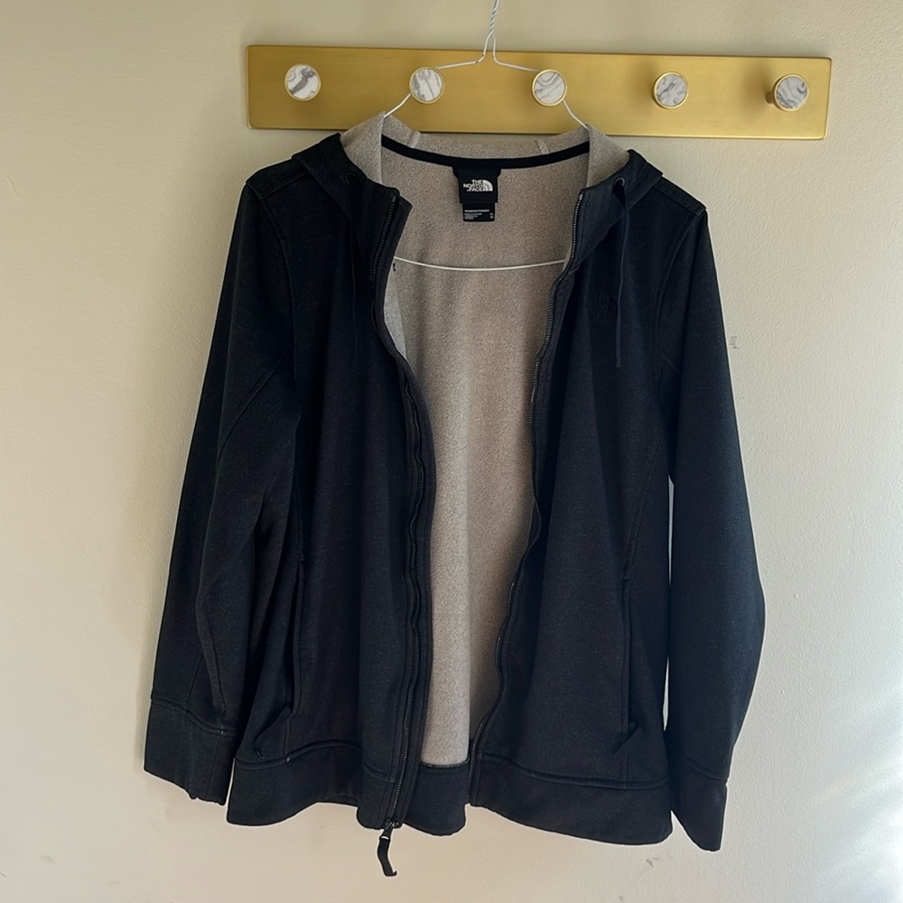 Basically BRAND NEW Gorgeous Hooded, Zipper-Closure Black The North Face Jacket